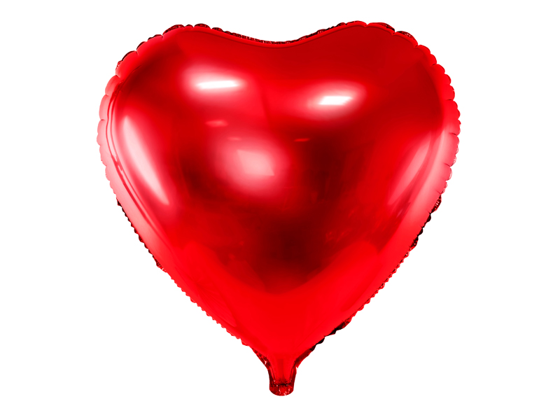 Balon foliowy Serce, 45cm, czerwony - 1szt. - obrazek nr. 4
