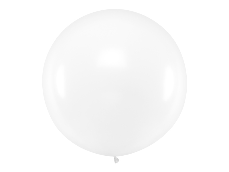 Balon okrągły 1m, Pastel Clear - 1szt. - obrazek nr. 4