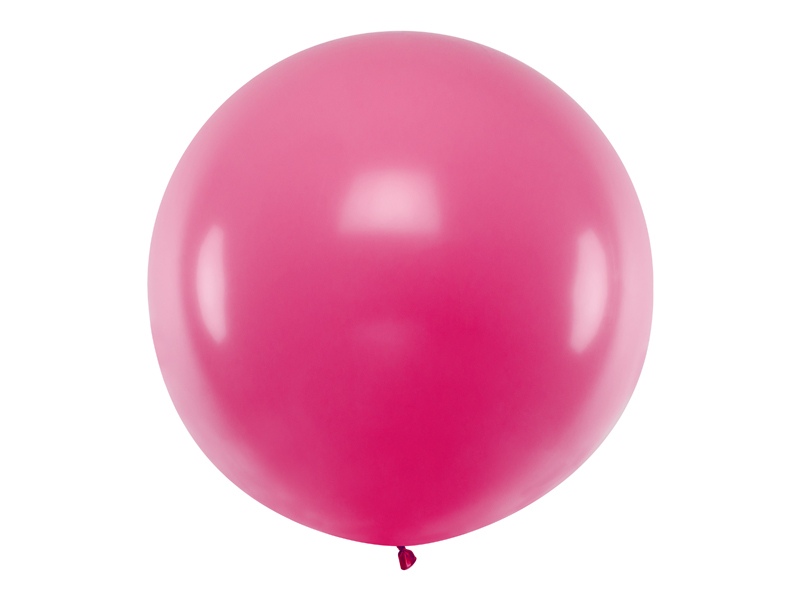 Balon okrągły 1m, Pastel Fuchsia - 1szt. - obrazek nr. 4