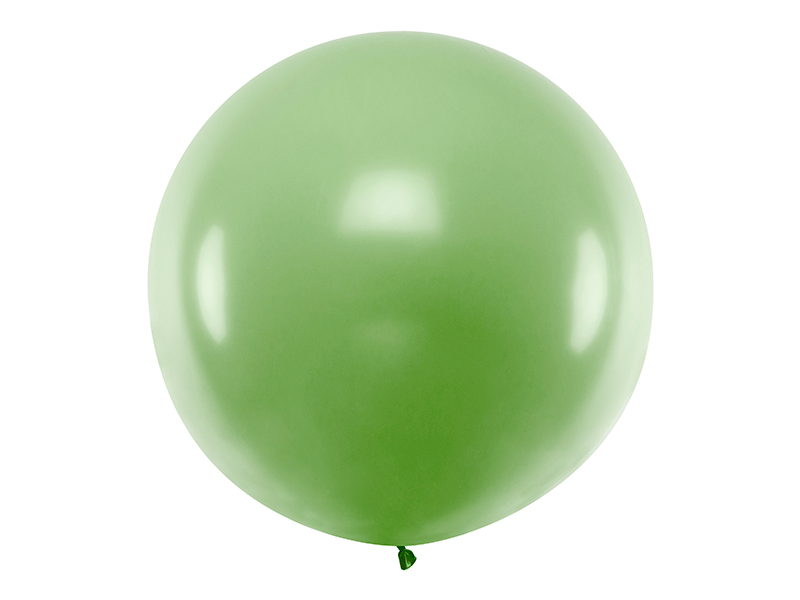 Balon okragły 1m, Pastel Green - 1szt. - obrazek nr. 4