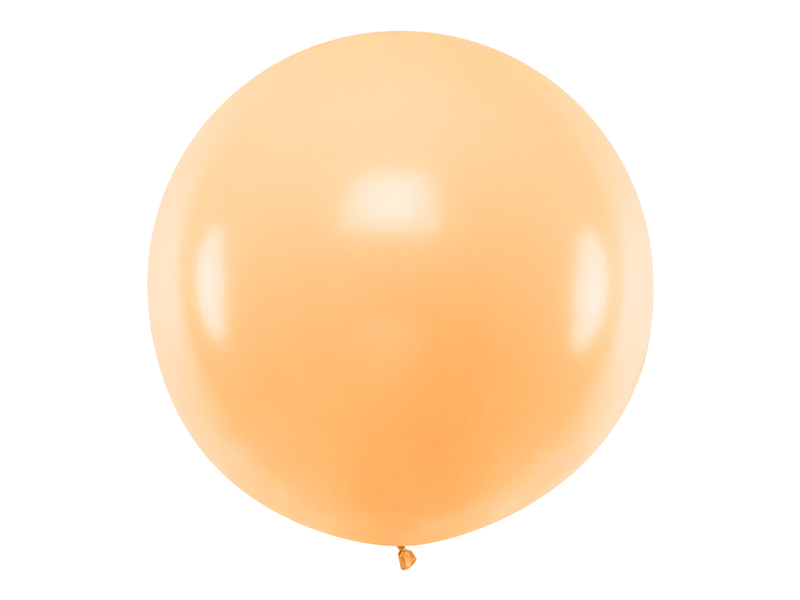 Balon okrągły 1m, Pastel Light Peach - 1szt. - obrazek nr. 4