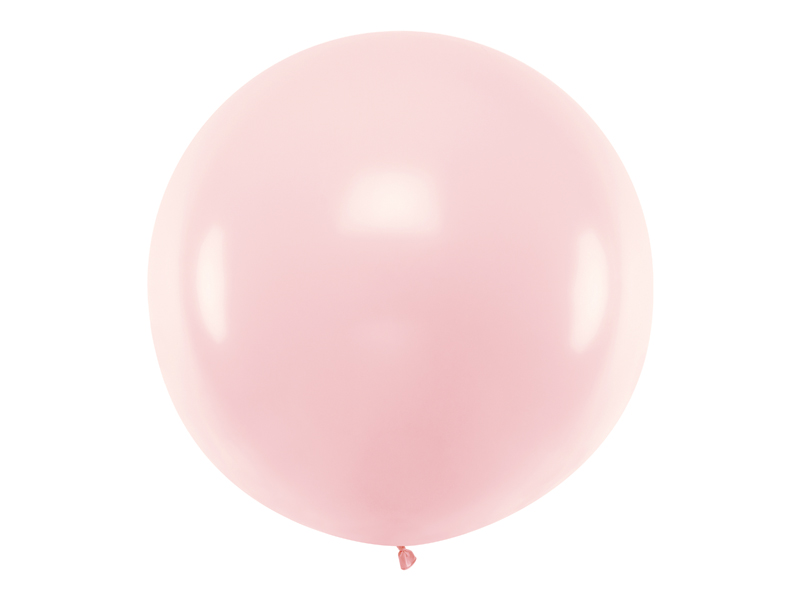 Balon okrągły 1m, Pastel Pale Pink - 1szt. - obrazek nr. 4