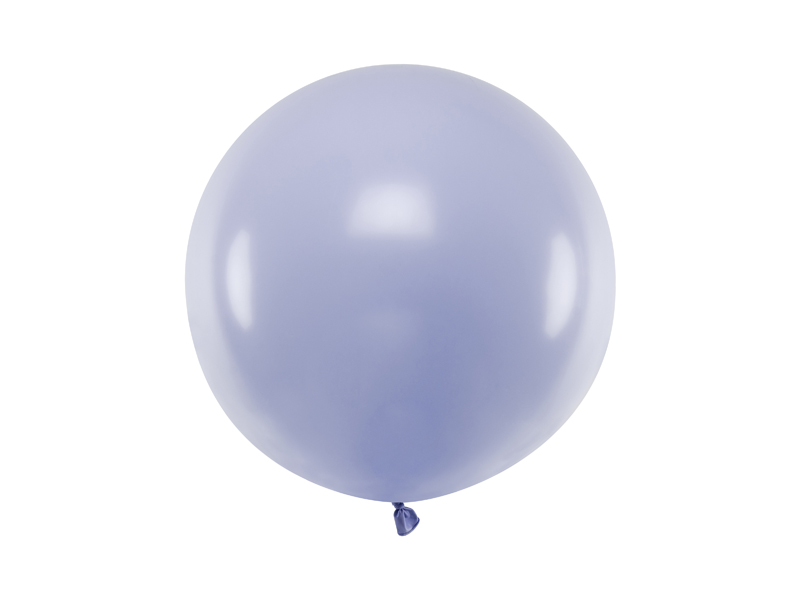 Balon okrągły 60cm, Pastel Light Lilac - 1szt. - obrazek nr. 4