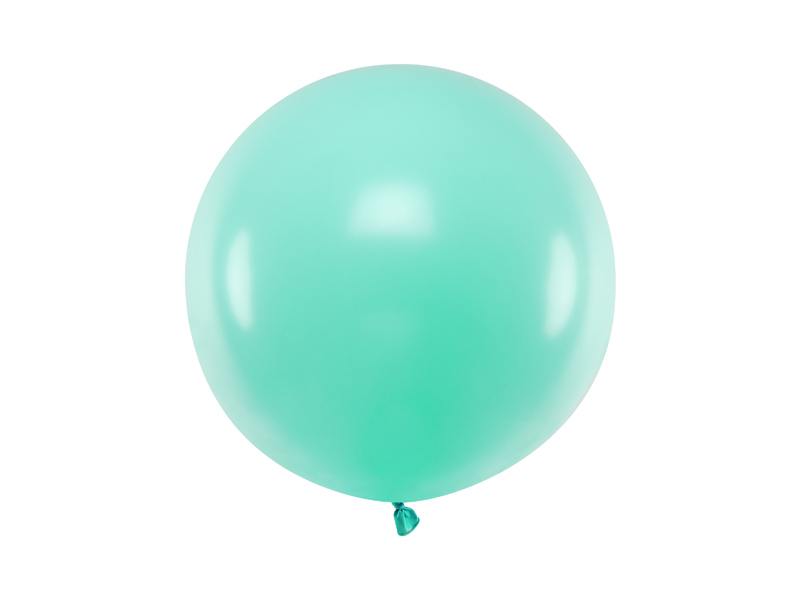 Balon okrągły 60cm, Pastel Light Mint - 1szt. - obrazek nr. 4