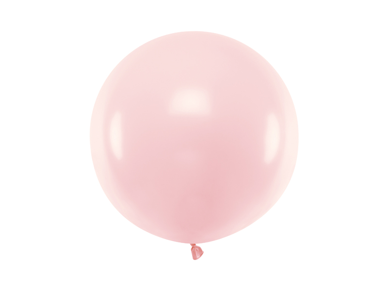 Balon okrągły 60cm, Pastel Pale Pink - 1szt. - obrazek nr. 4