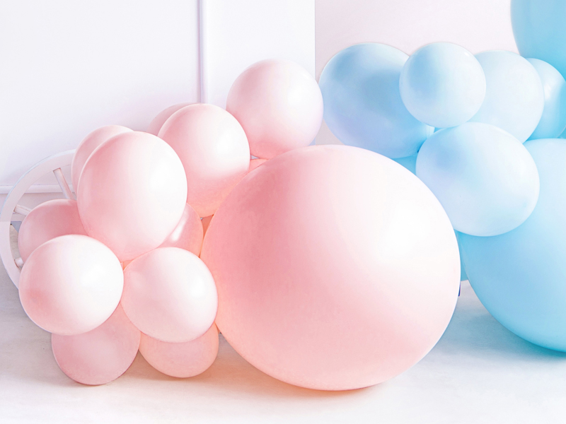Balon okrągły 60cm, Pastel Pale Pink - 1szt. - obrazek nr. 6