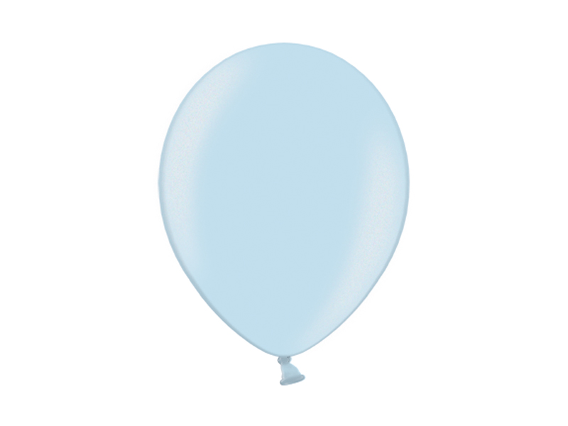 Balony 23cm, Metallic Light Blue - 100szt. - obrazek nr. 4