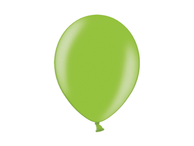 Balony 27cm, Metallic Lime Green - 100szt. - obrazek nr. 4