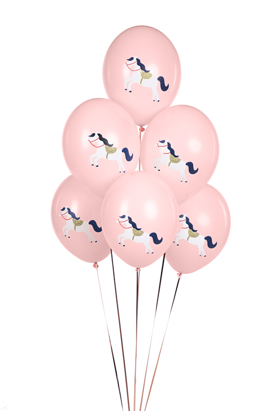 Balony 30 cm, Konik, Pastel Pale Pink - 50szt. - obrazek nr. 6
