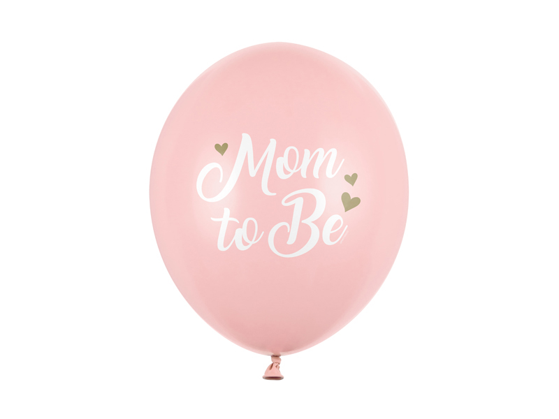 Balony 30 cm, Mom to Be, Pastel Pale Pink - 50szt. - obrazek nr. 4