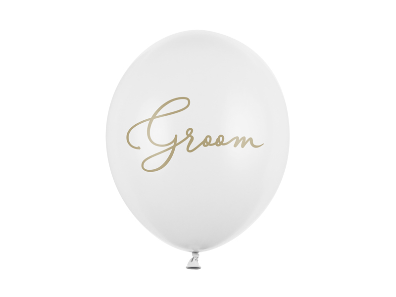 Balony 30cm, Groom, Pastel Pure White - 50szt. - obrazek nr. 4