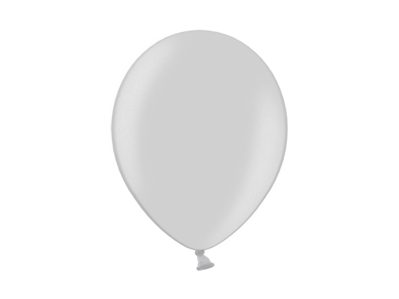 Balony 30cm, Metallic Silver - 100szt. - obrazek nr. 4