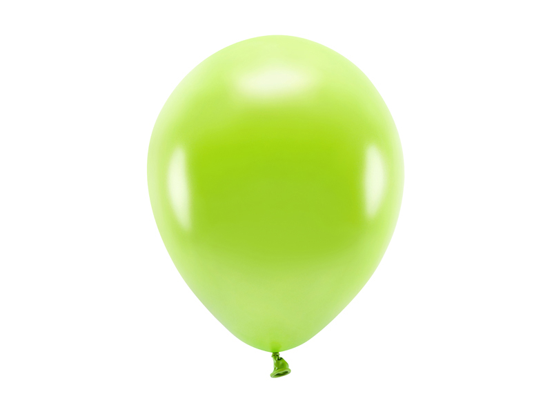 Balony Eco 26cm metalizowane, zielone jabłuszko - 100szt. - obrazek nr. 4