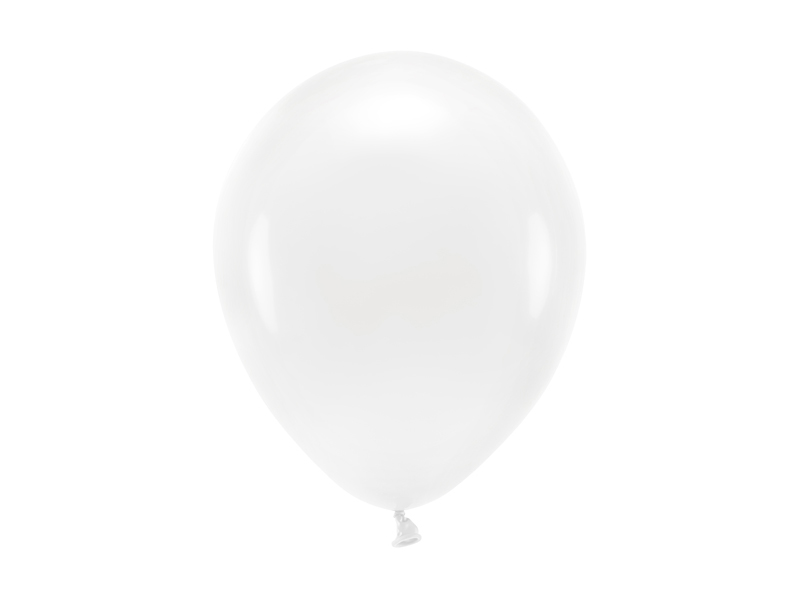Balony Eco 26cm pastelowe, biały - 100szt. - obrazek nr. 4