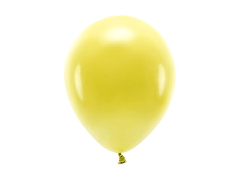 Balony Eco 26cm pastelowe, ciemny żółty - 100szt. - obrazek nr. 4