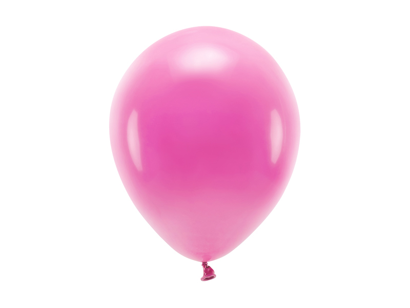 Balony Eco 26cm pastelowe, fuksja - 10szt. - obrazek nr. 4