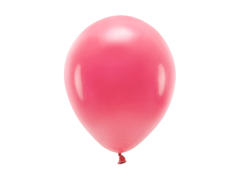 Balony Eco 26cm pastelowe, jasny czerwony - 10szt. - obrazek nr. 4