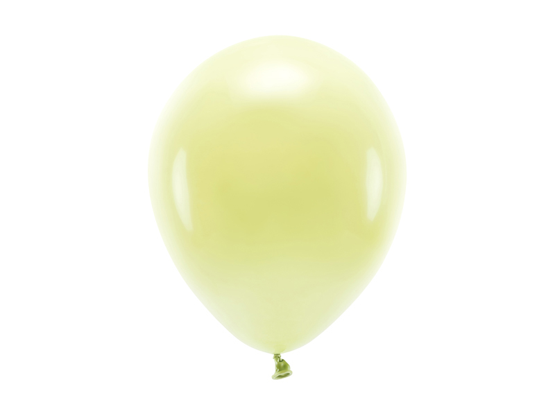 Balony Eco 26cm pastelowe, jasny żółty - 100szt. - obrazek nr. 4