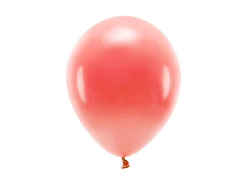 Balony Eco 26cm pastelowe, koralowy - 10szt. - obrazek nr. 4