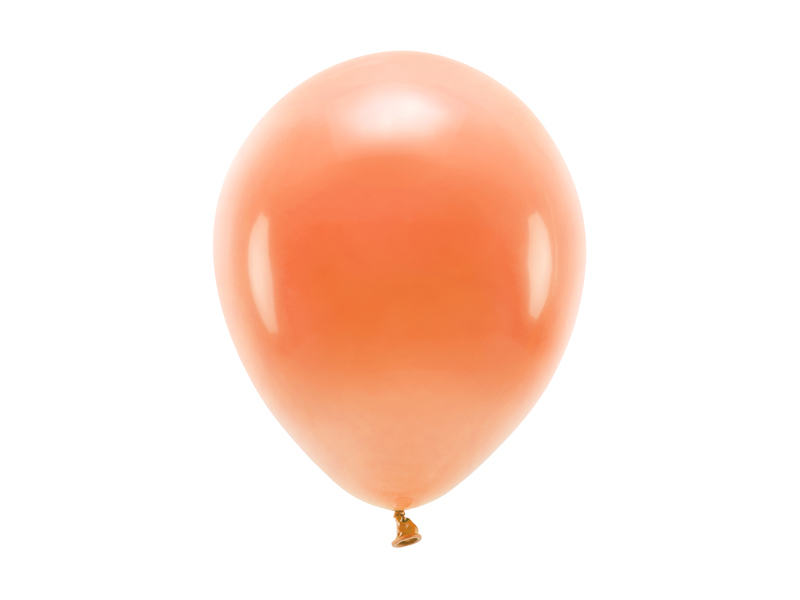 Balony Eco 26cm pastelowe, pomarańczowy - 10szt. - obrazek nr. 4