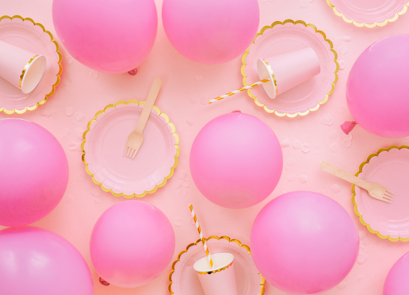 Balony Eco 26cm pastelowe, różowy - 10szt. - obrazek nr. 5