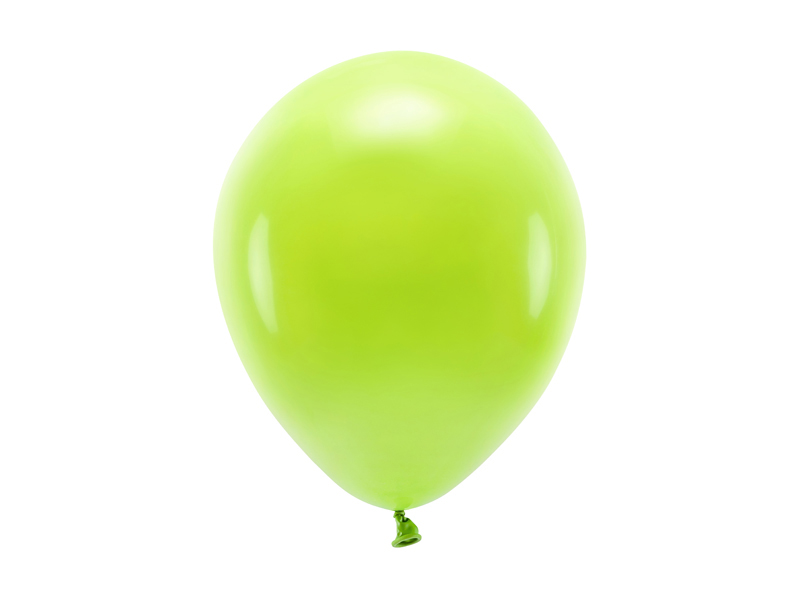 Balony Eco 26cm pastelowe, zielone jabłuszko - 10szt. - obrazek nr. 4