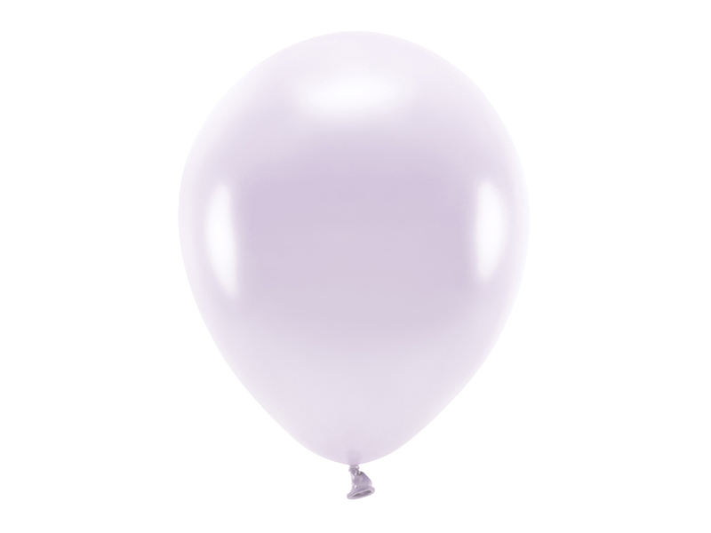 Balony Eco 30cm metalizowane, liliowy - 10szt. - obrazek nr. 4