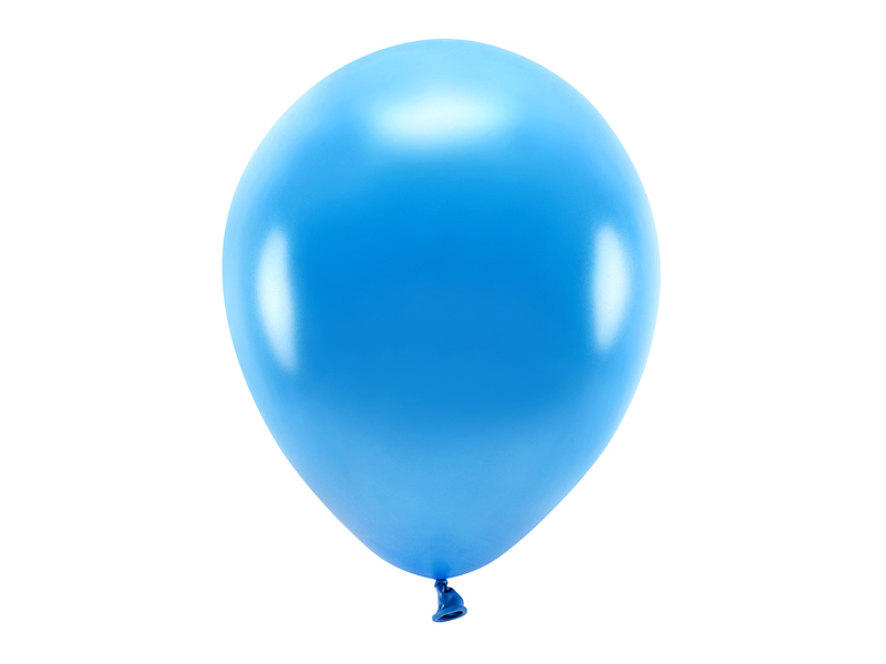 Balony Eco 30cm metalizowane, niebieski - 100szt. - obrazek nr. 4