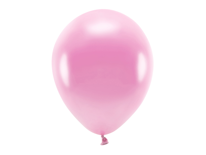 Balony Eco 30cm metalizowane, różowy - 100szt. - obrazek nr. 4