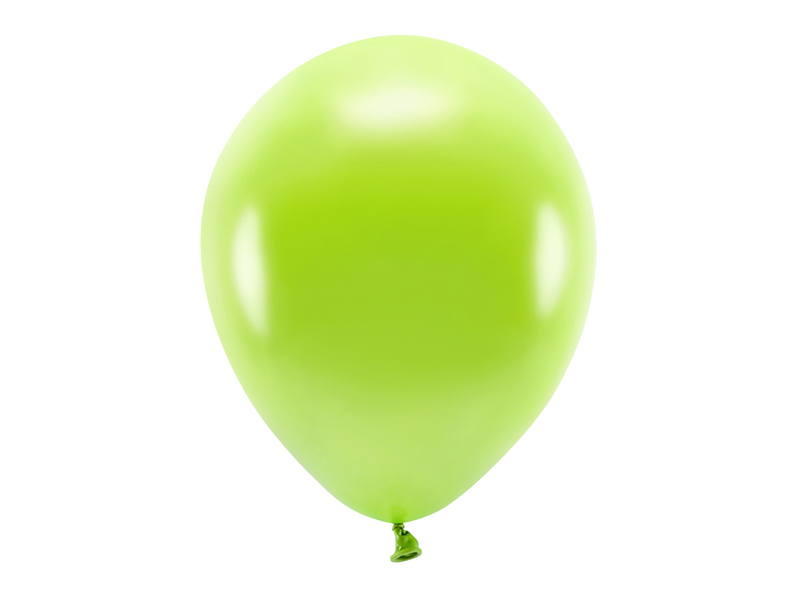 Balony Eco 30cm metalizowane, zielone jabłuszko - 100szt. - obrazek nr. 4