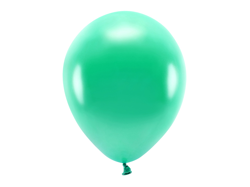 Balony Eco 30cm metalizowane, zielony - 100szt. - obrazek nr. 4