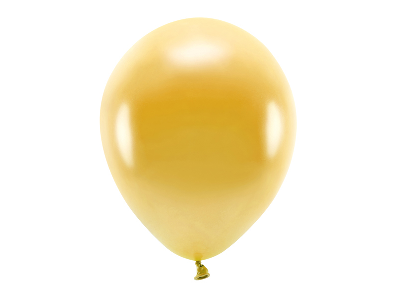 Balony Eco 30cm metalizowane, złoty - 100szt. - obrazek nr. 4