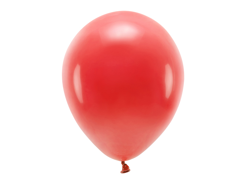 Balony Eco 30cm pastelowe, czerwony - 10szt. - obrazek nr. 4