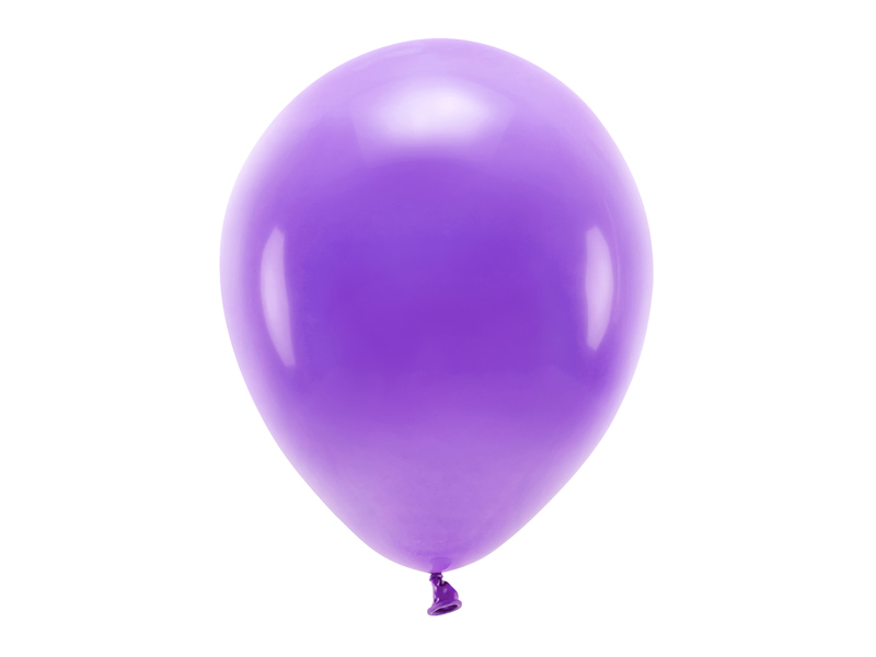 Balony Eco 30cm pastelowe, fiolet - 10szt. - obrazek nr. 4