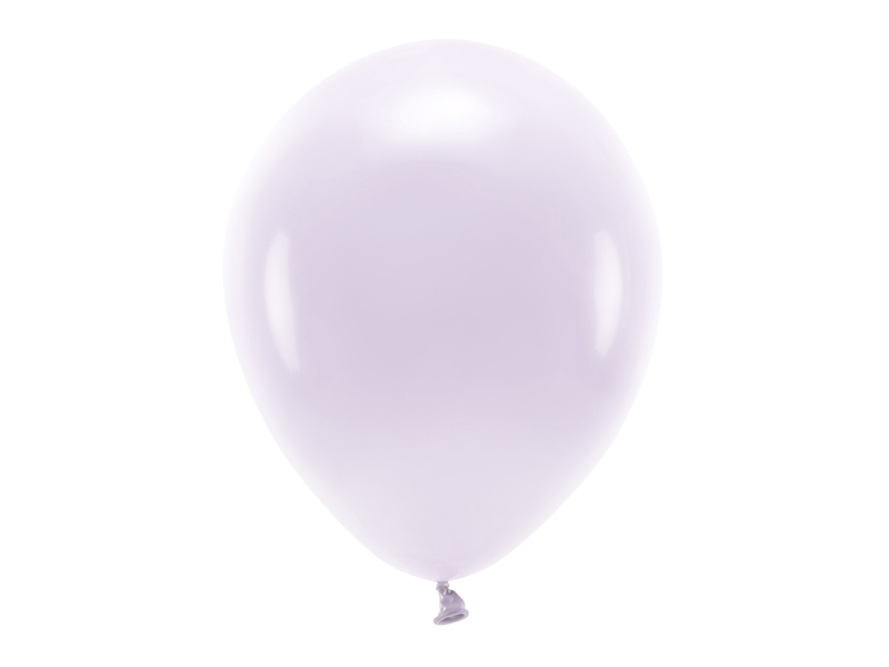 Balony Eco 30cm pastelowe, jasny liliowy - 10szt. - obrazek nr. 4