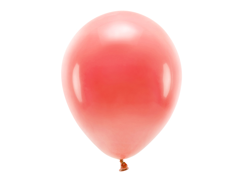 Balony Eco 30cm pastelowe, koralowy - 100szt. - obrazek nr. 4