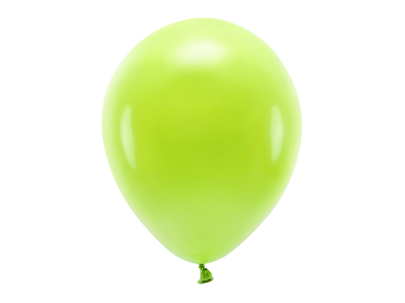 Balony Eco 30cm pastelowe, zielone jabłuszko - 10szt. - obrazek nr. 4