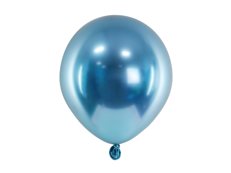 Balony Glossy 12 cm, niebieski - 50szt. - obrazek nr. 4