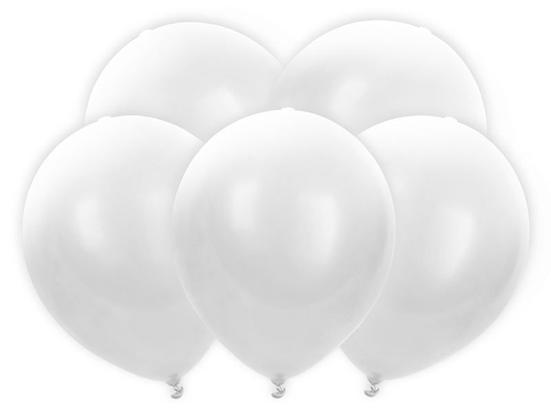 Balony Led 30cm, biały - 5szt. - obrazek nr. 4