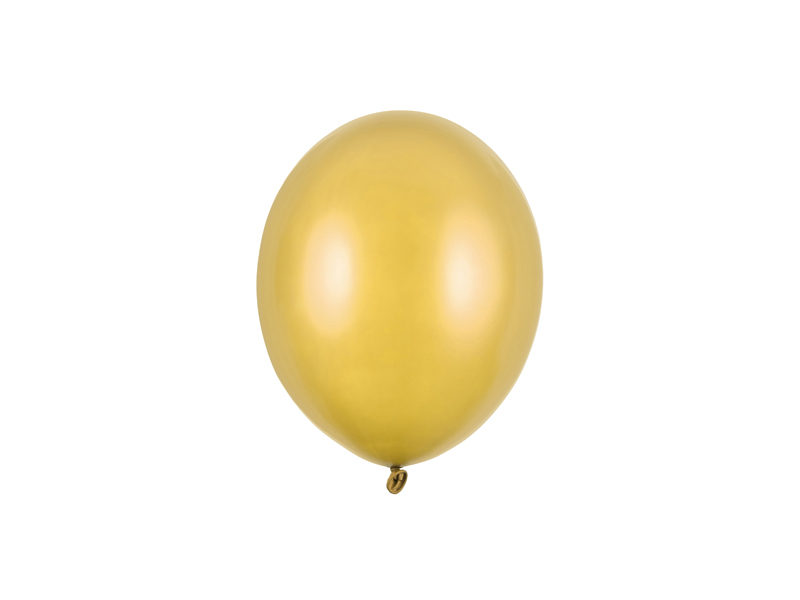 Balony Strong 12cm, Metallic Gold - 100szt. - obrazek nr. 4