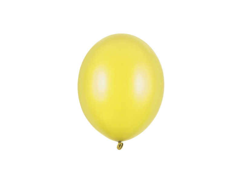 Balony Strong 12cm, Metallic Lemon Zest - 100szt. - obrazek nr. 4