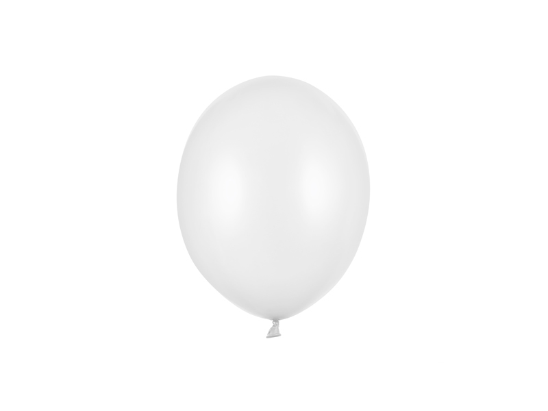 Balony Strong 12cm, Metallic Pure White - 100szt. - obrazek nr. 4