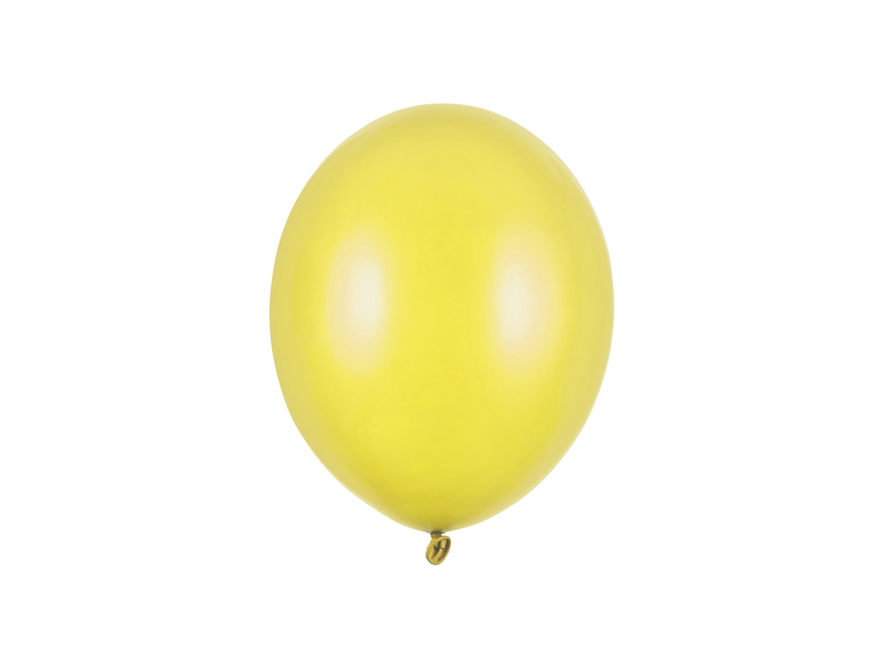 Balony Strong 23cm, Metallic Lemon Zest - 100szt. - obrazek nr. 4