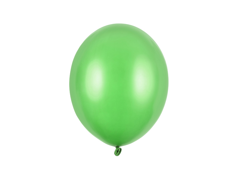 Balony Strong 27cm, Metallic Bright Green - 100szt. - obrazek nr. 4