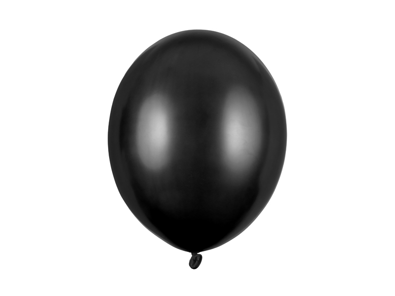 Balony Strong 30cm, Metallic Black - 100szt. - obrazek nr. 4
