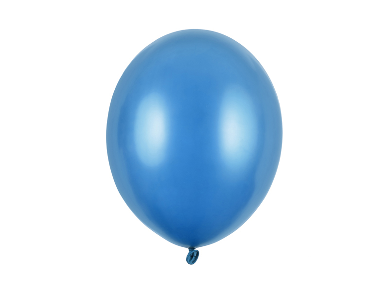 Balony Strong 30cm, Metallic Caribb. Blue - 100szt. - obrazek nr. 4