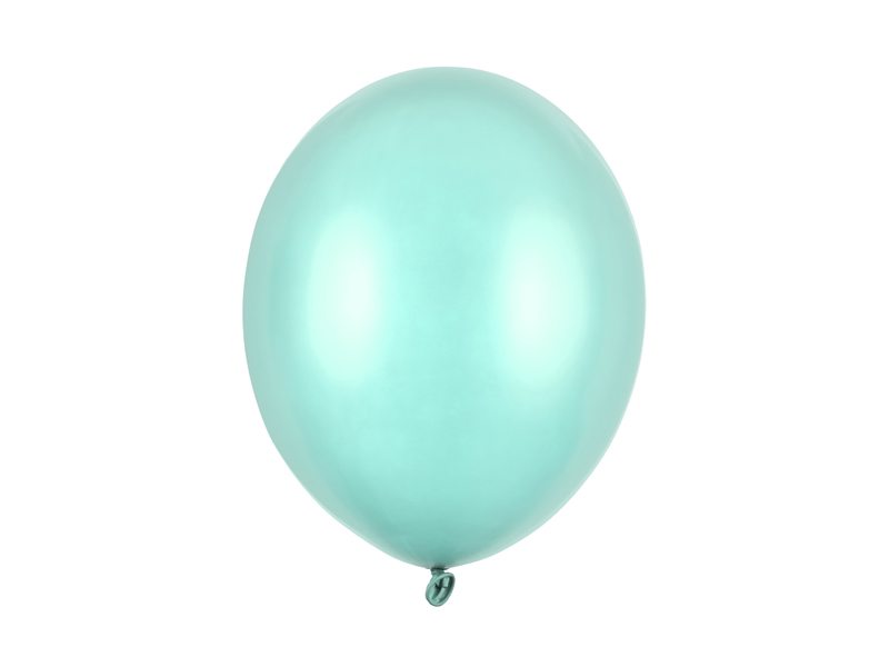 Balony Strong 30cm, Metallic Mint Green - 50szt. - obrazek nr. 4