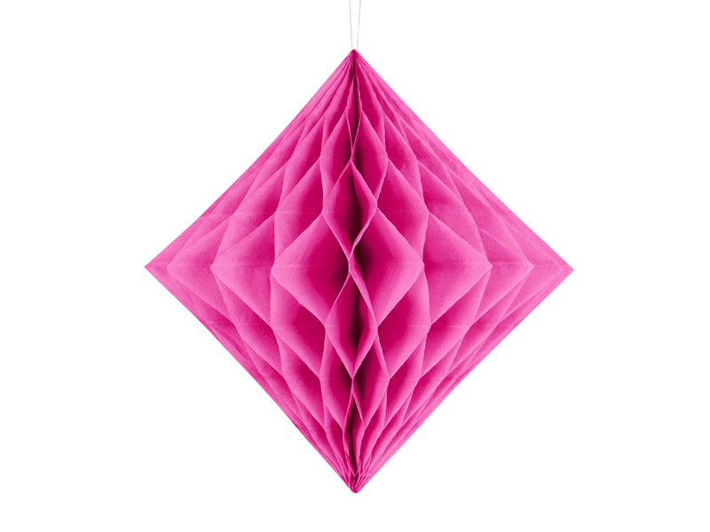 Diament bibułowy, ciemny różowy, 20cm - obrazek nr. 4