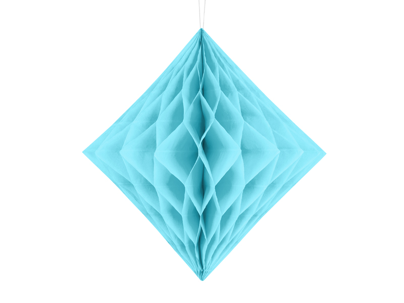 Diament bibułowy, jasny błękit, 30cm - obrazek nr. 4