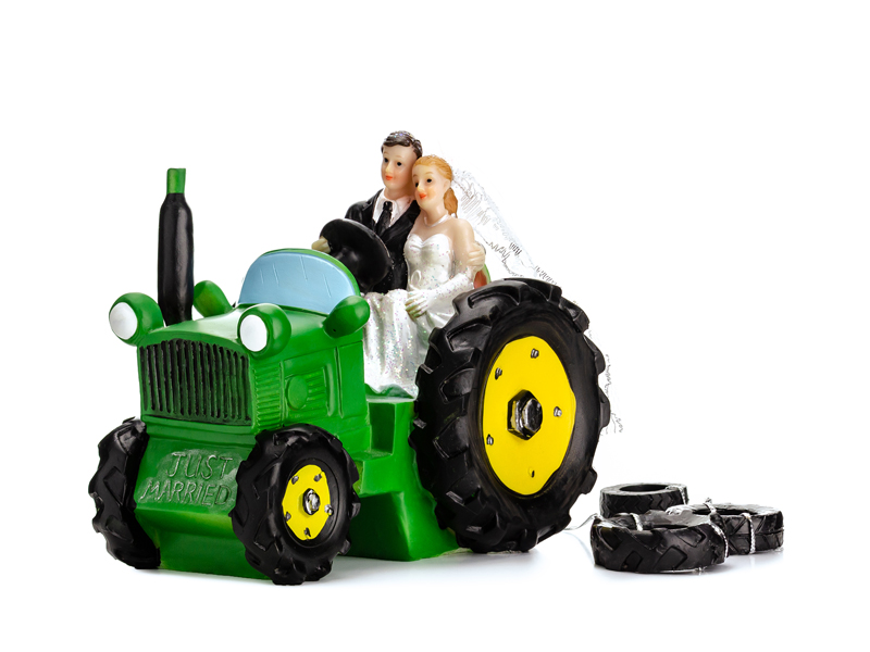 Figurka Para Młoda na traktorze, 11cm - 1szt. - obrazek nr. 4